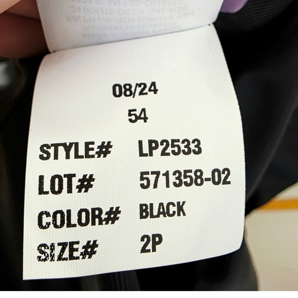 Lauren Ralph Lauren Wool Blend Coat 2P Black Faux Fur Collar Old Money Long - Picture 12 of 12